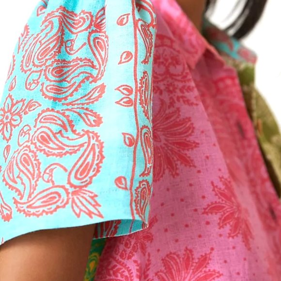 FARM Rio x Anthropologie Printed Surf Shirt - Picture 3 of 9